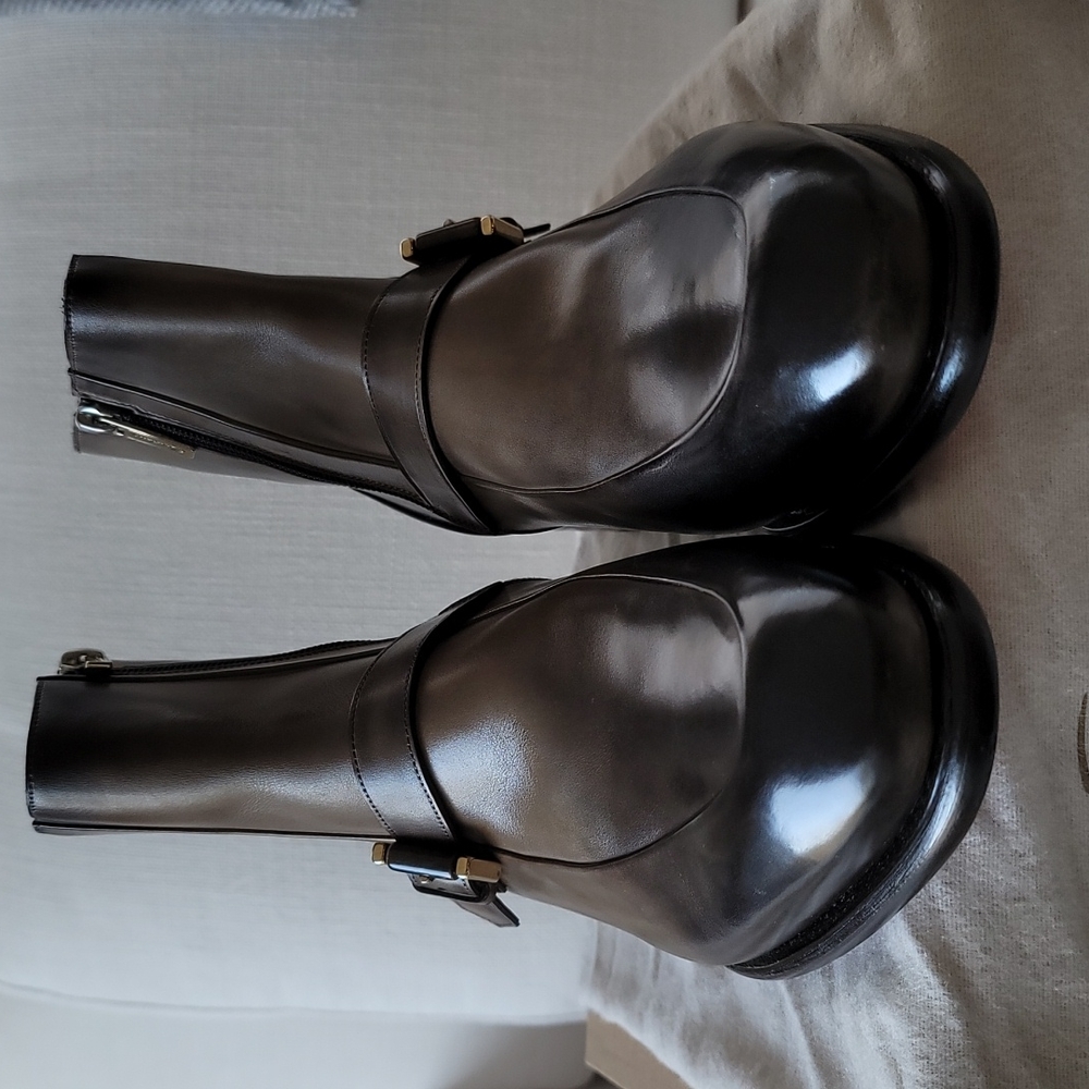 Santoni-leather ankle boots-men size 8 made in Italy